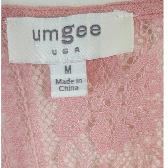 Anthropologie Umgee Blouse Womens Medium Lace Bell Sleeve Boho Cottage Core Top - Picture 6 of 7